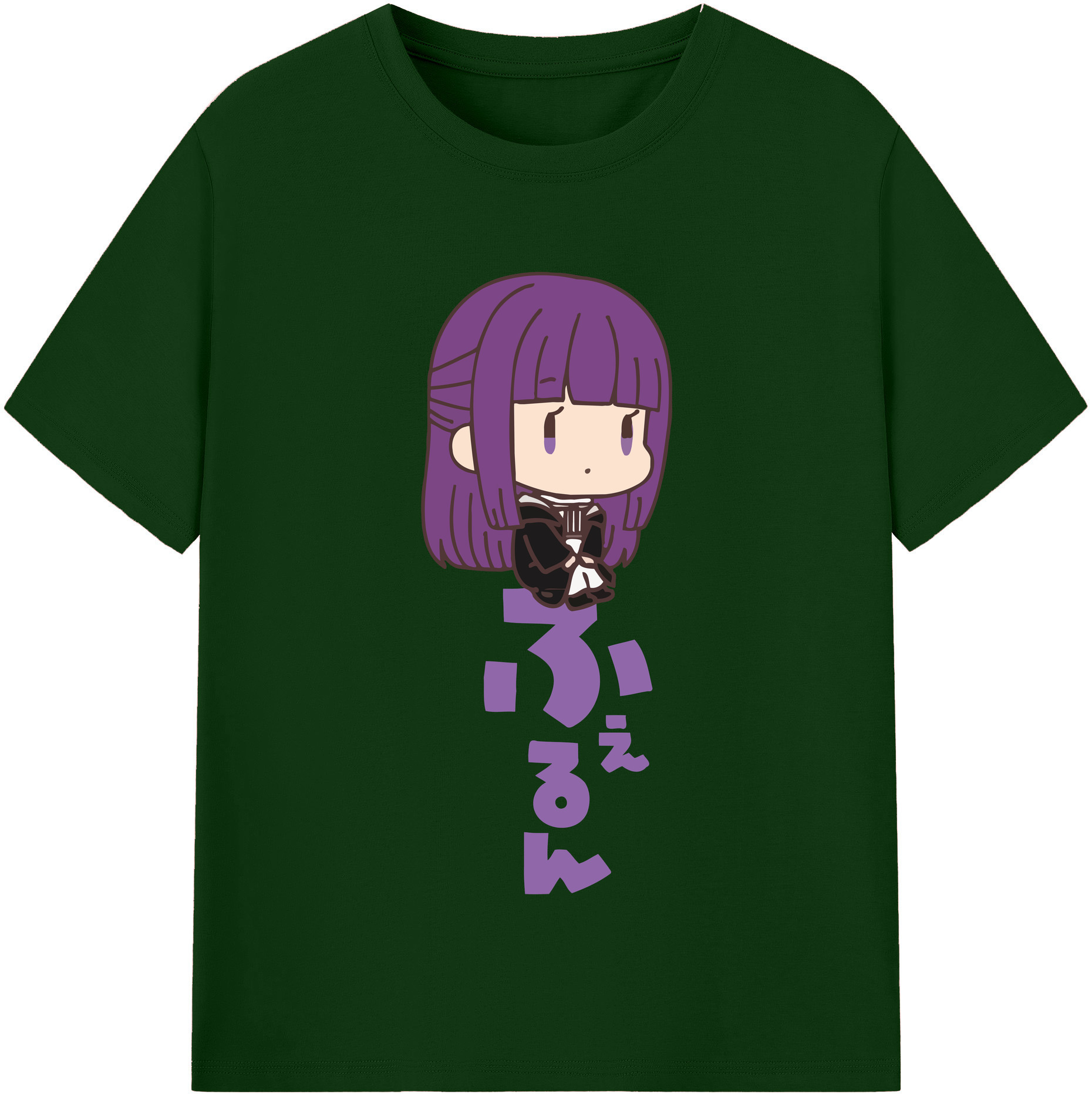（画像用） 葬送のフリーレン Frieren 綿100％半袖Tシャツ（フロントプリント）